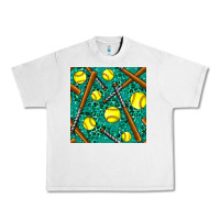 Lunar Rock softball bat with leopard and glitter seamless pattern Urban Heavy Tee - BundleAndBundleShop
