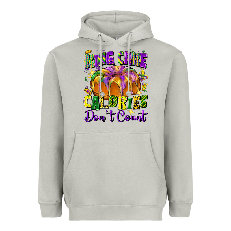 King Cake Calories Don't Count Heavyweight Hoodie by FaDigitalArtStudio | Teevron