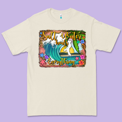 Salt Water Heals Everything Premium Tee Designed By Jasminsmagicworld