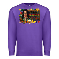 Purple Juneteenth black teacher magic Premium Sweatshirt - FaDigitalArtStudio