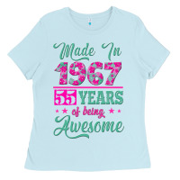 Made In 1967, 55 Years Of Being Awesome Ladies Tee | Teevron