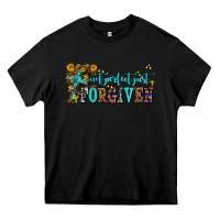 Black not perfect just forgıven Heavy Core Tee - AdoDesignShop
