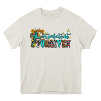 Cream not perfect just forgıven Heavy Core Tee - AdoDesignShop