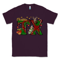 Plum Christmas Texas With Deer Classic Tee - BundleAndBundleShop