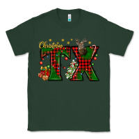 Sports Green Christmas Texas With Deer Classic Tee - BundleAndBundleShop