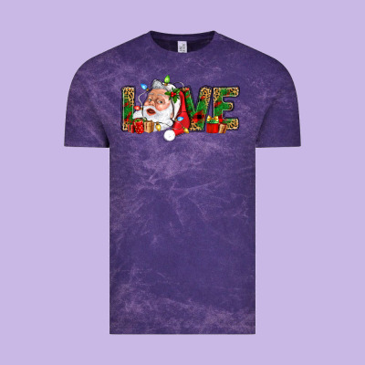 Love And Santa With Gift Boxes Vintage Tee Designed By Bundleandbundleshop