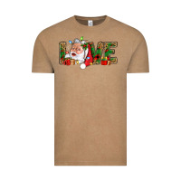 Vintage Coffee Love And Santa With Gift Boxes Vintage Tee - BundleAndBundleShop