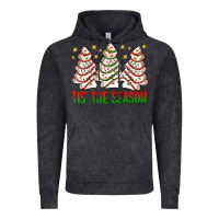 Vintage Black tis' the season with christmas cakes  bbs Vintage Hoodie - BundleAndBundleShop