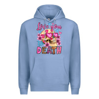 Colony Blue love you to death olivia Premium Hoodie - OliviaCreatesArt