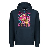 Navy love you to death olivia Premium Hoodie - OliviaCreatesArt