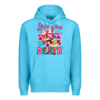 Ocean Blue love you to death olivia Premium Hoodie - OliviaCreatesArt