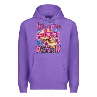 Purple love you to death olivia Premium Hoodie - OliviaCreatesArt