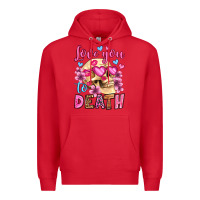 Red love you to death olivia Premium Hoodie - OliviaCreatesArt