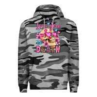Slate Camo love you to death olivia Premium Hoodie - OliviaCreatesArt