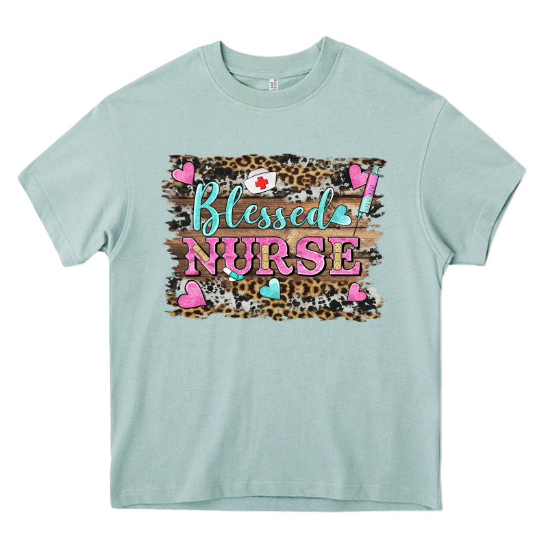 Blessed Nurse Heavy Core Tee by BarkalooDesign | Teevron