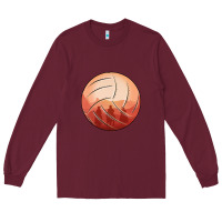 Burgundy Cowboy Sunset Volleyball Long Sleeve Tee - Bettercallsaul