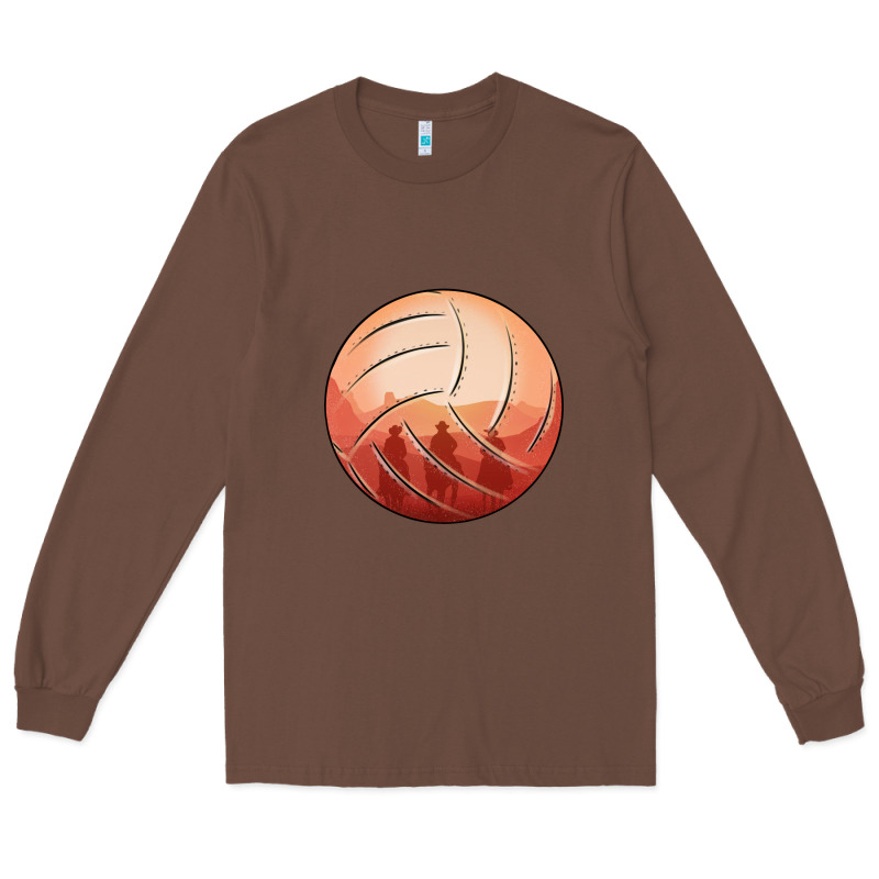 Cowboy Sunset Volleyball Long Sleeve Tee by Bettercallsaul | Teevron
