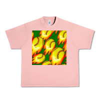 Salmon softball fire ball seamless pattern Urban Heavy Tee - BundleAndBundleShop