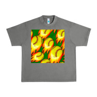Tornado softball fire ball seamless pattern Urban Heavy Tee - BundleAndBundleShop