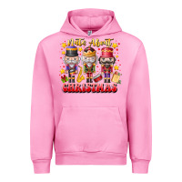 Fuchsia Pink Nuts About Christmas Urban Hoodie - CowhideDigitalArt