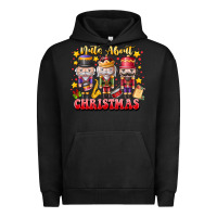 Pigment Black Nuts About Christmas Urban Hoodie - CowhideDigitalArt