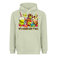 Matcha It's Game Day Y'all Softball Coffee Cups Heavyweight Hoodie - FaDigitalArtStudio