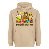 Mushroom It's Game Day Y'all Softball Coffee Cups Heavyweight Hoodie - FaDigitalArtStudio