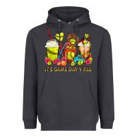 Smoke It's Game Day Y'all Softball Coffee Cups Heavyweight Hoodie - FaDigitalArtStudio