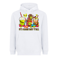 It's Game Day Y'all Softball Coffee Cups Heavyweight Hoodie | Teevron