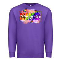 Purple Always be kind Premium Sweatshirt - FaDigitalArtStudio