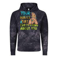 Cloud Black your nails say everything about you bbs Vintage Hoodie - BundleAndBundleShop