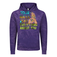 Cloud Purple your nails say everything about you bbs Vintage Hoodie - BundleAndBundleShop