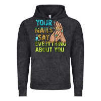 Vintage Black your nails say everything about you bbs Vintage Hoodie - BundleAndBundleShop