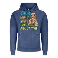 Vintage Denim your nails say everything about you bbs Vintage Hoodie - BundleAndBundleShop