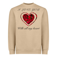 Mushroom I love you with all my heart Heavyweight Sweatshirt - Bettercallsaul