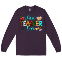 Plum best teacher ever Long Sleeve Tee - RanaPortraitStore