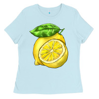 Baby Blue lemon Ladies Tee - BarkalooDesign