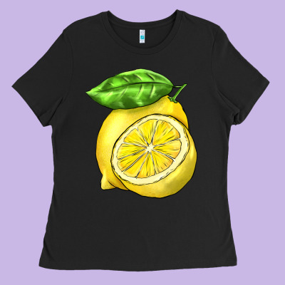 Lemon Ladies Tee Designed By Barkaloodesign