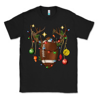 Black American Football Horn Christmas Classic Tee - BundleAndBundleShop