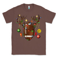 Chestnut American Football Horn Christmas Classic Tee - BundleAndBundleShop