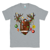 Heather Grey American Football Horn Christmas Classic Tee - BundleAndBundleShop