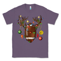 Lavender American Football Horn Christmas Classic Tee - BundleAndBundleShop