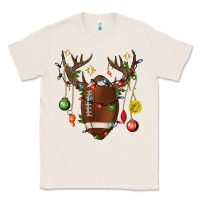 Natural American Football Horn Christmas Classic Tee - BundleAndBundleShop