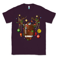 Plum American Football Horn Christmas Classic Tee - BundleAndBundleShop