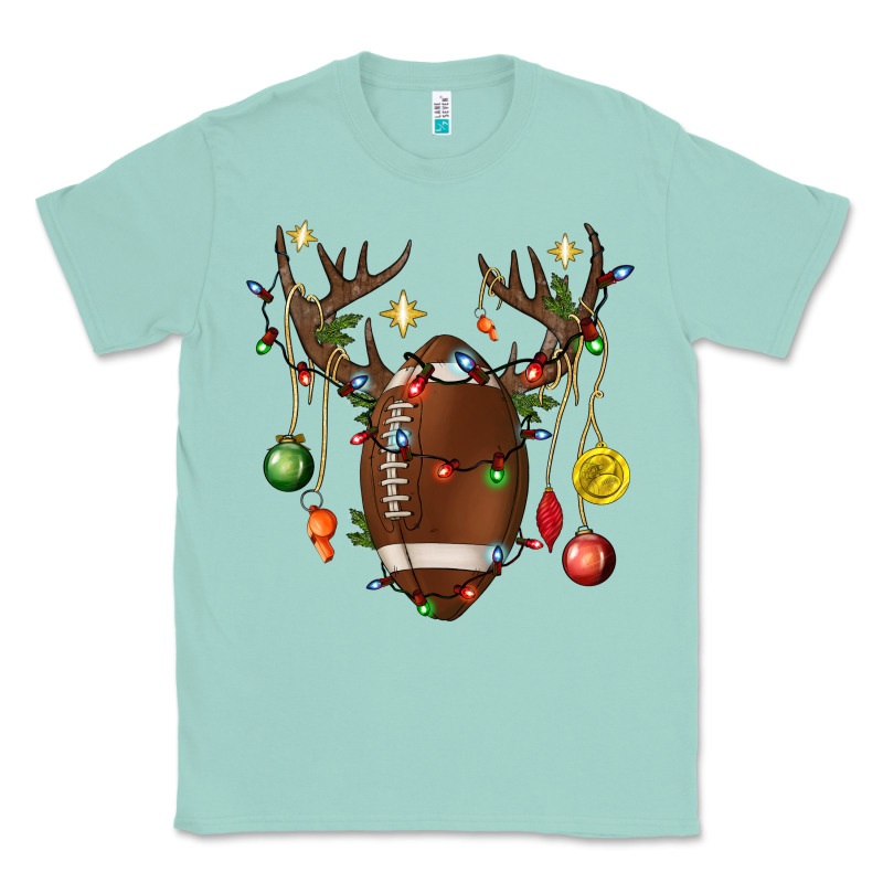 American Football Horn Christmas Classic Tee by BundleAndBundleShop | Teevron