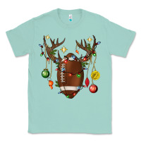 Seafoam American Football Horn Christmas Classic Tee - BundleAndBundleShop