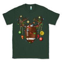 Sports Green American Football Horn Christmas Classic Tee - BundleAndBundleShop