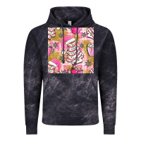 Cloud Black christmas cake and pink mug seamless pattern bbs Vintage Hoodie - BundleAndBundleShop
