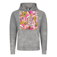 Cloud Rock christmas cake and pink mug seamless pattern bbs Vintage Hoodie - BundleAndBundleShop