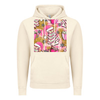 Vintage Artic christmas cake and pink mug seamless pattern bbs Vintage Hoodie - BundleAndBundleShop